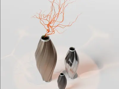 Luxury Tall Vase 3D print model buy