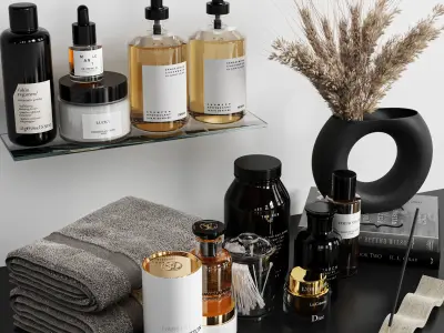 Bathroom accessories 3D model