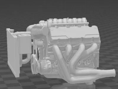 LS V8 engine 3D print model