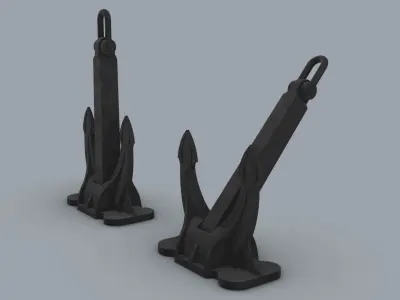 Ship Anchor PM 3D model