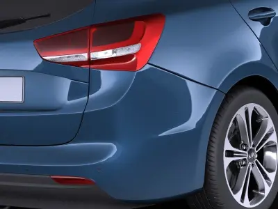 Kia Ceed SW 2017 VRAY 3D model