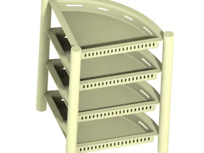 Exquisite Multitier Corner Rack 3D print model