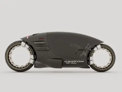 Griffon RE-860 Electric Motorbike 3D model