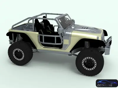Jeep Wrangler for 3d printing 3D model