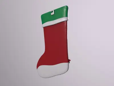 Christmas Decor Hanging Sock C 3D model