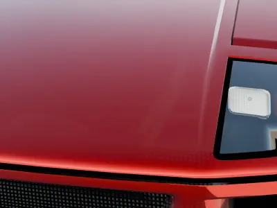 Ferrari f40 car Low-poly 3D model 3D model
