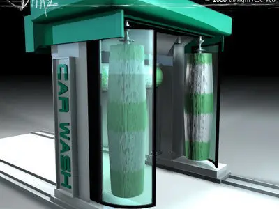 Car wash 3D model