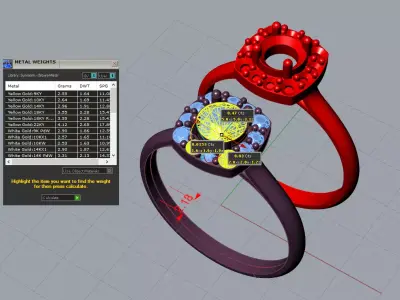 Engagement ring code 001 3D print model
