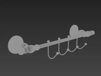 Ottoman Mansion Hanger Quadripartite 3D model