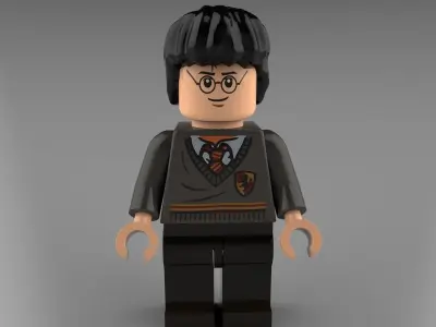 HarryPotterUniform lego harry potter with glasses 3D model
