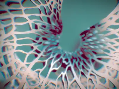 Leafy torus Lampshed 3D print model