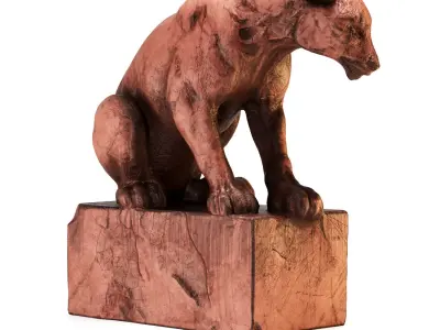 Silent Carved Tiger 3D model