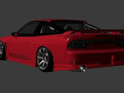 G Corporation Flash V1 Nissan 180wx GTS GT6 GT7 Base 3D model