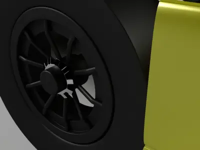 Go Kart Racing Car 3D model