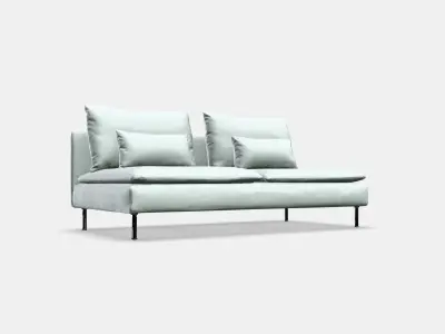 SODERHAMN 3-seat section 4 Low-poly 3D model