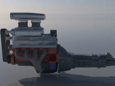 Chevrolet Big Block 454 Supercharger 3D print model