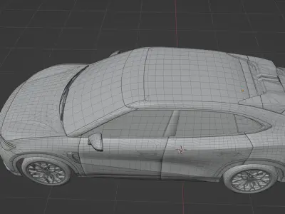 BYD Song L EV 2024  low poly 3D model