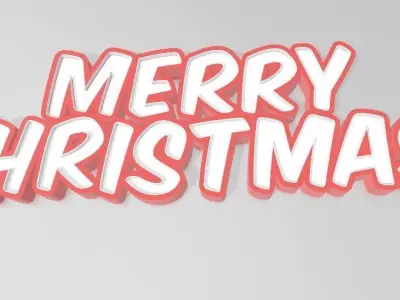 NAMELED MERRY CHRISTMAS - LED LAMP WITH NAME 3D print model