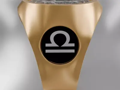 Spring zodiak symbol ring 3D model for 3D printing 3D print model