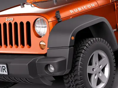 Jeep Wrangler Rubicon 2012 3D Model 3D model