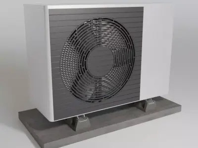 Heat pump 3D model