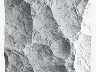 160-RockPanel piece of rock 3D model