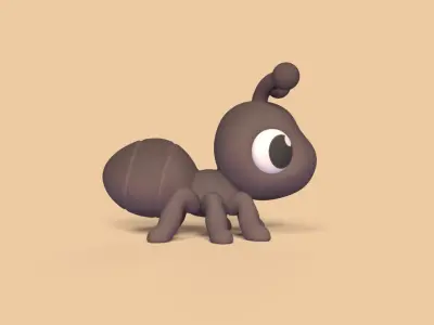 Ant Big Eyes 3D print model