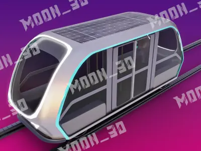 Rail Bus Free 3D model