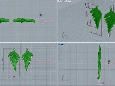 Earrings  Free 3D print model