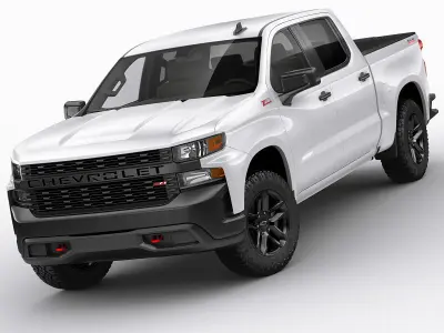 Silverado Trail Boss 2020 and Custom Trail Boss 3D model