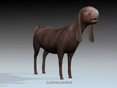 Syrian Goat Al SHAMI GOAT Low-poly 3D model