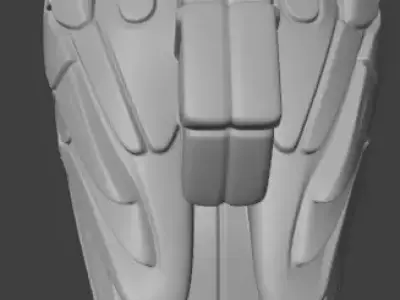 Industrial Falcon Sculpture 3D print model