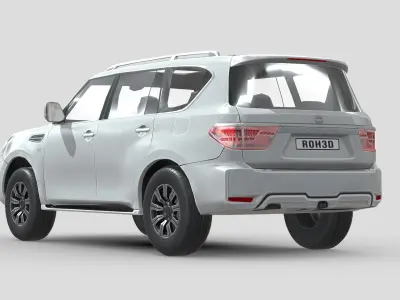 Nissan Patrol 2020 Low-poly 3D model
