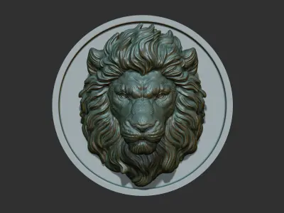 Lion gloomy 3D print model
