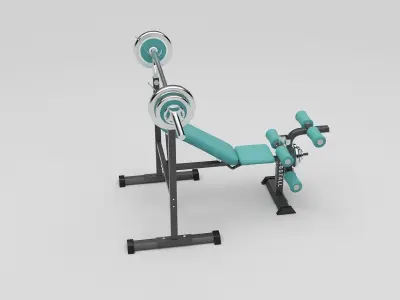 Weight Bench 3D model