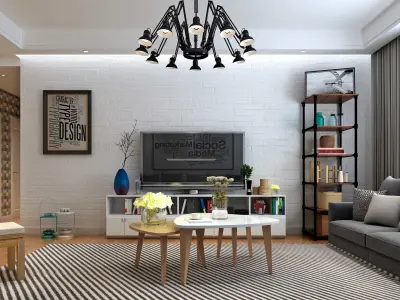 living room Interior  3D model