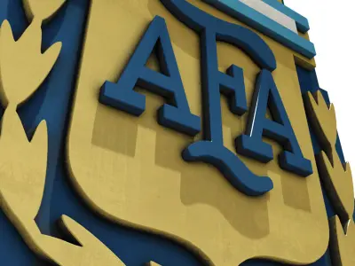 Argentina Football Crest 3D model