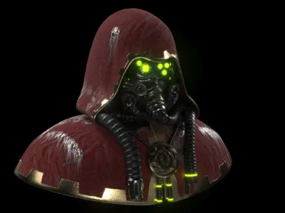 Adeptus Mechanicus Head Free 3D model