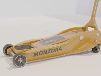 Hydraulic Automotive floor jack 3D model