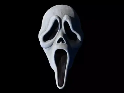 Scream Mask high model PBR materail 3D model