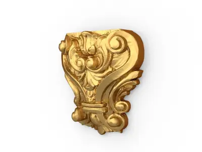 Classic carved decor ornament 474 3D print model