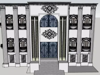 Palace 3D Model for SketchUp and Blender 3D model
