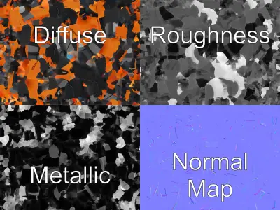 Futuristic Urban Flying Car Model Pack Low-poly 3D model