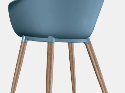 GRONSTA Chair with armrests in-outdoor Low-poly 3D model