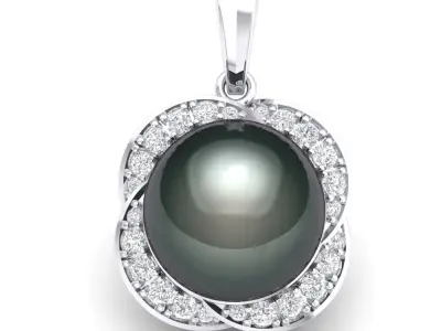 Pearl pendant 3D print model purchase