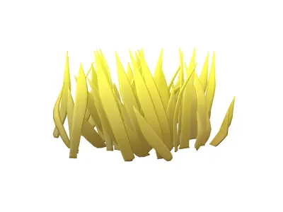Cartoon Grass v2 005 Low-poly 3D model