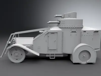 Ansaldo IZ scale model   3D print model