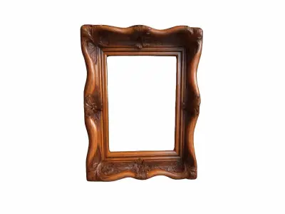 3d Model Natural Wooden Photo Frame 3d Generated 3D model