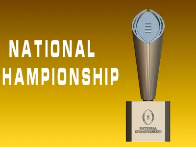 College Football Playoff National Championship Cup 3D print model