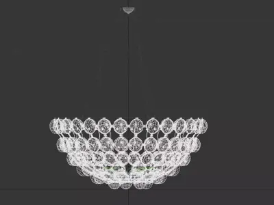 Modern bubble chandelier 3D print model